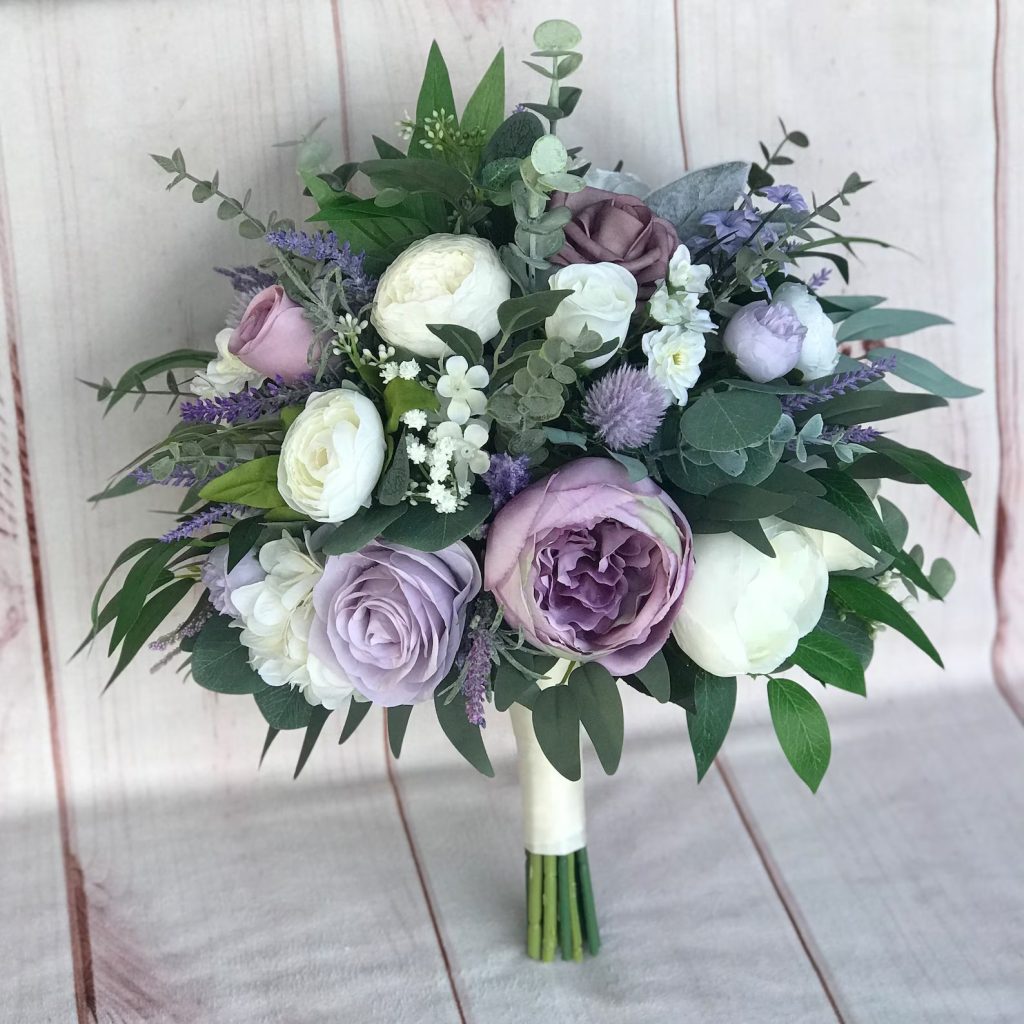 Lilac & Lavender Wedding Flower Bouquet