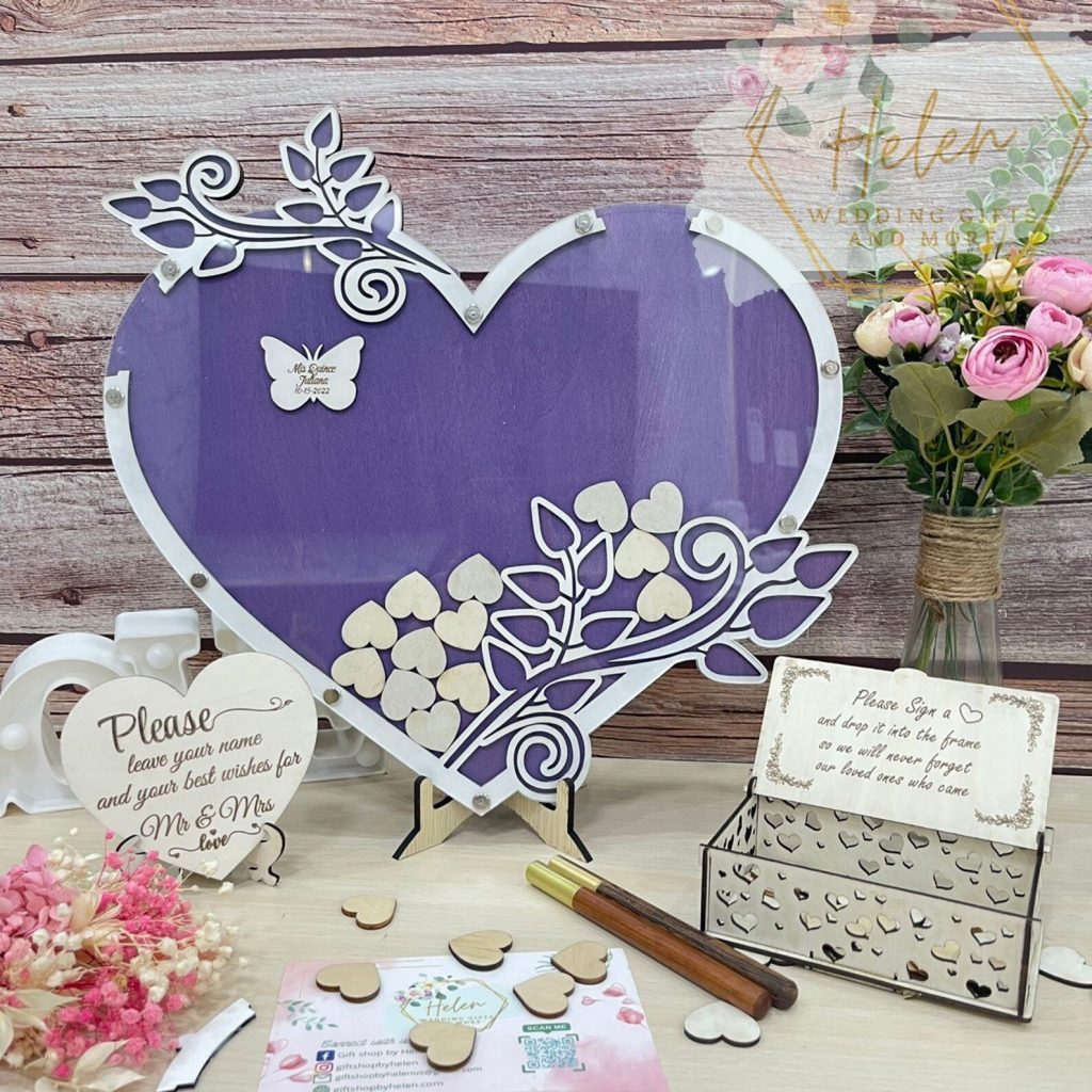 Heart-Shaped Wedding Guest Book Alternative