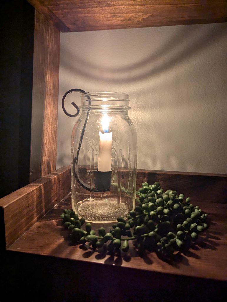 Mason Jar Insert Taper Candle Holder