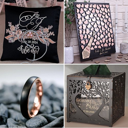 Black & Rose Gold Wedding Trends 2026