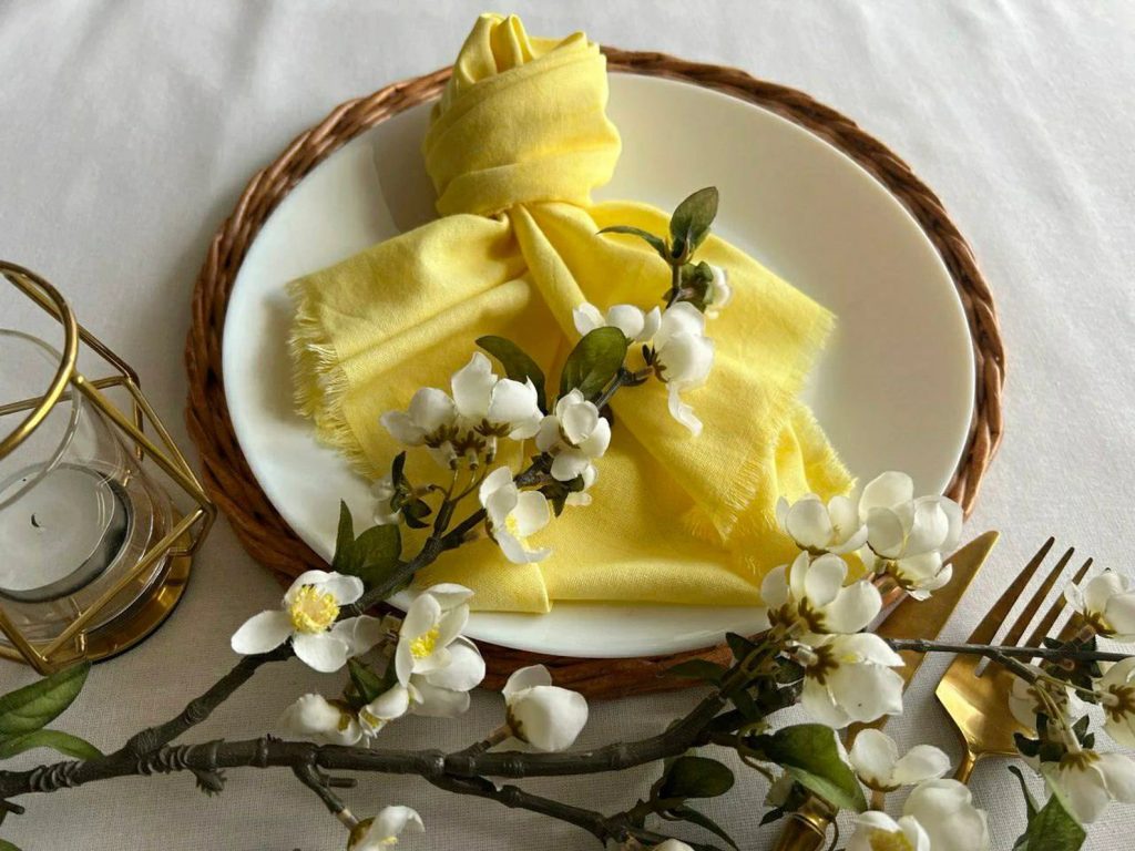 Yellow Cheesecloth Napkins
