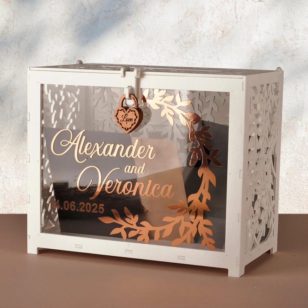 White Wedding Cartd Box