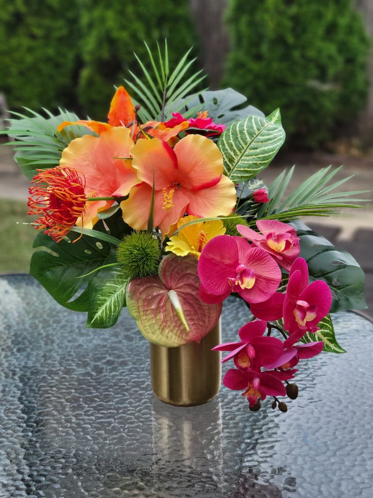Tropical Flower Table Centepiece