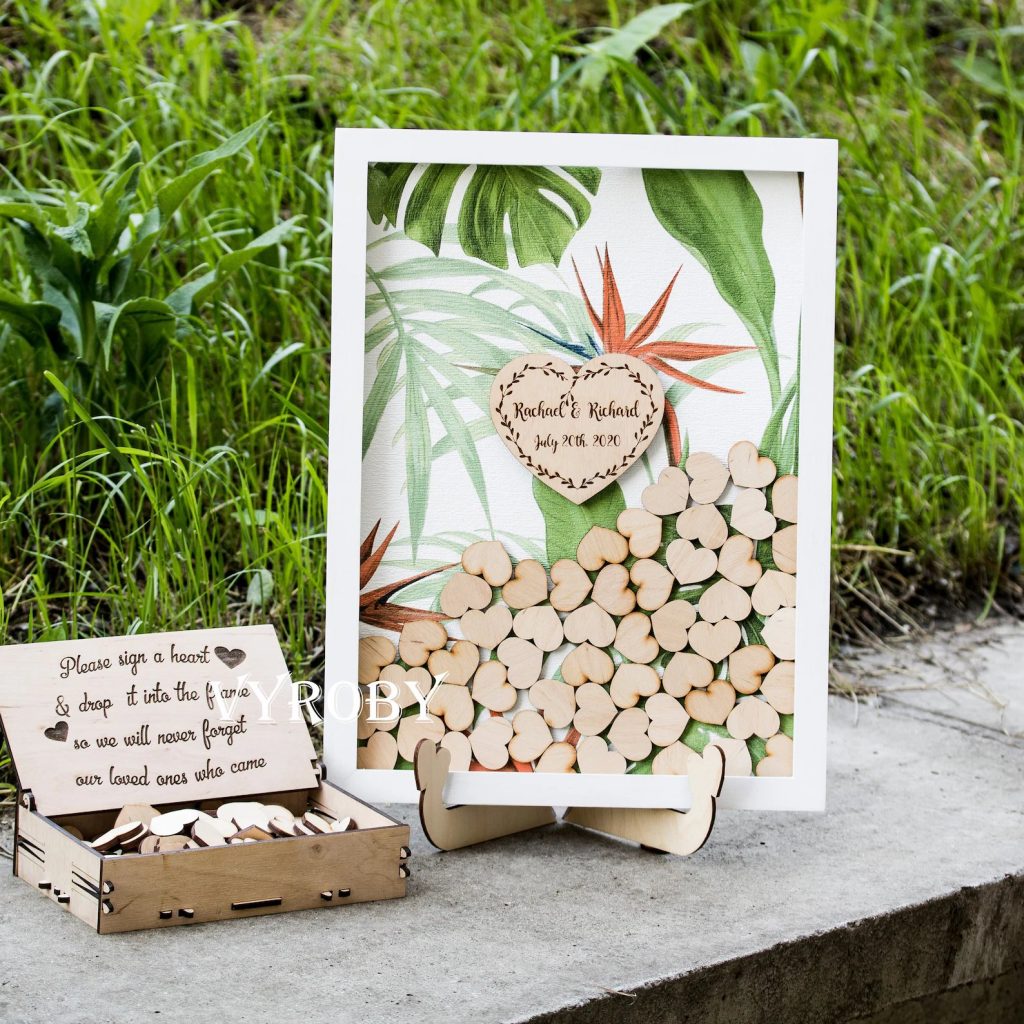 Tropical Paradise Wedding Guest Book Alternative