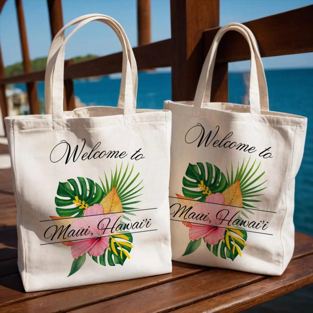 Tropical Wedding Welcome Bags