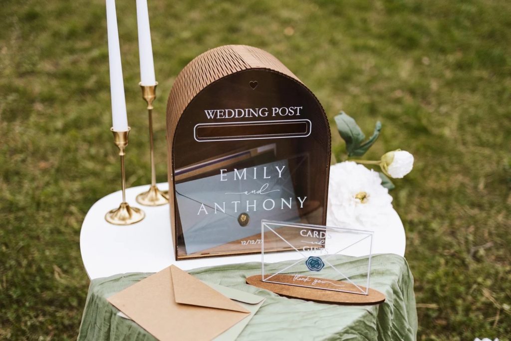 Wedding Wooden Card Box