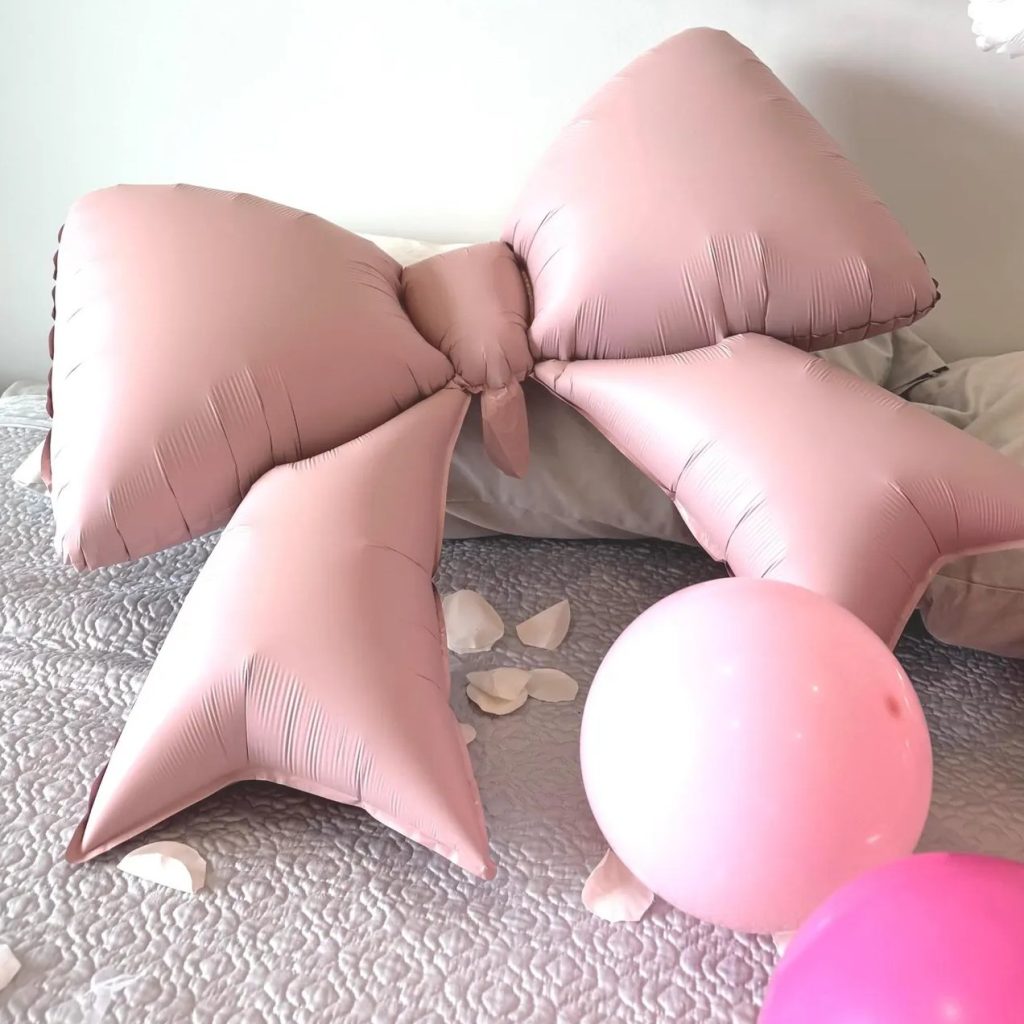 Giant Pink Bow Balloon