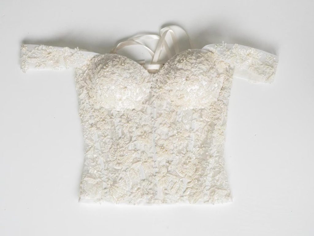 Embroidered Wedding Corset