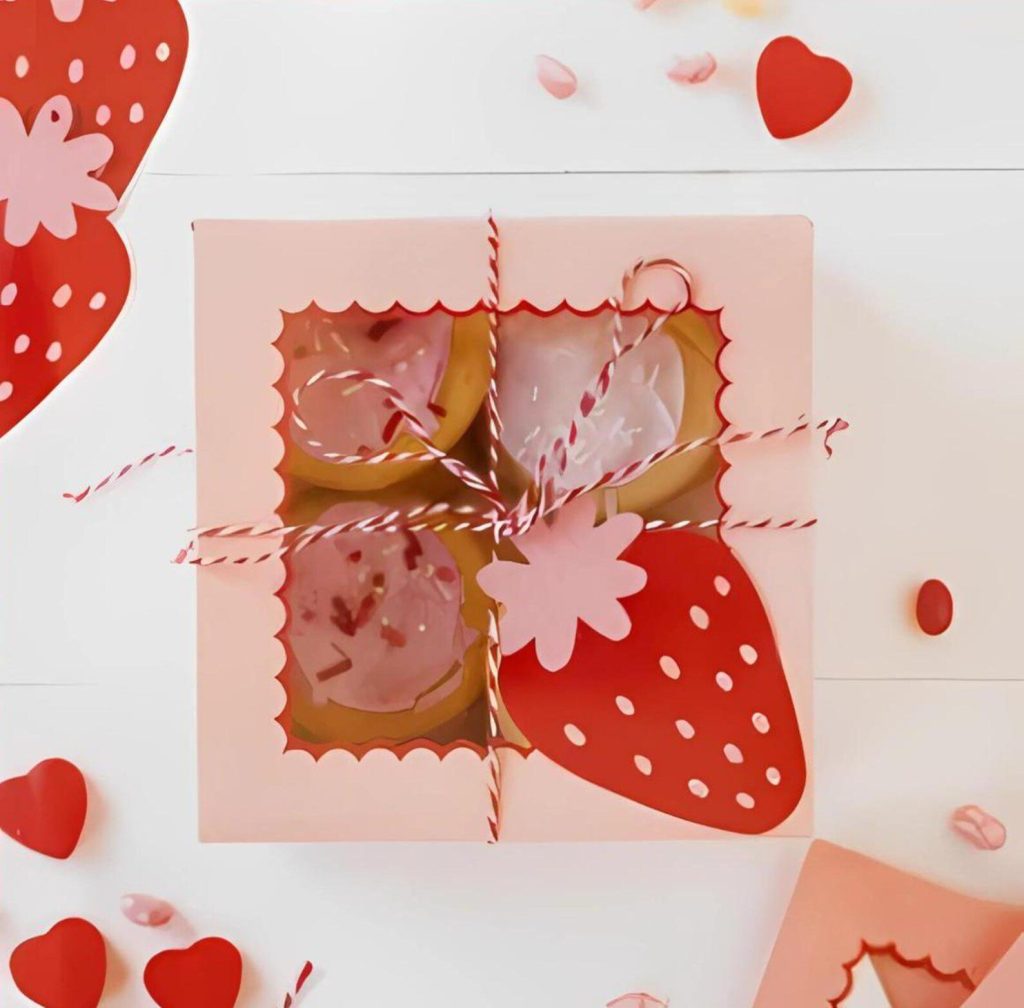 Strawberry Themed Favor Box