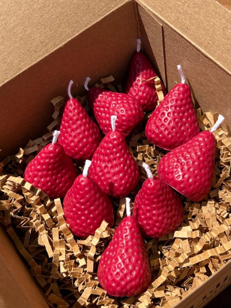 Strawberry Candles