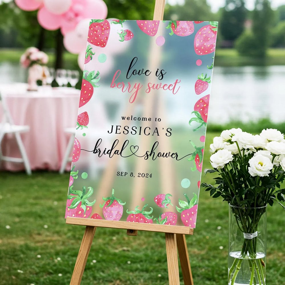 Love Is Very Sweet Bridal Shower Welcome sign
