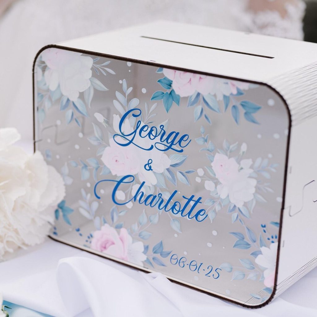 Floral Wedding Card Box