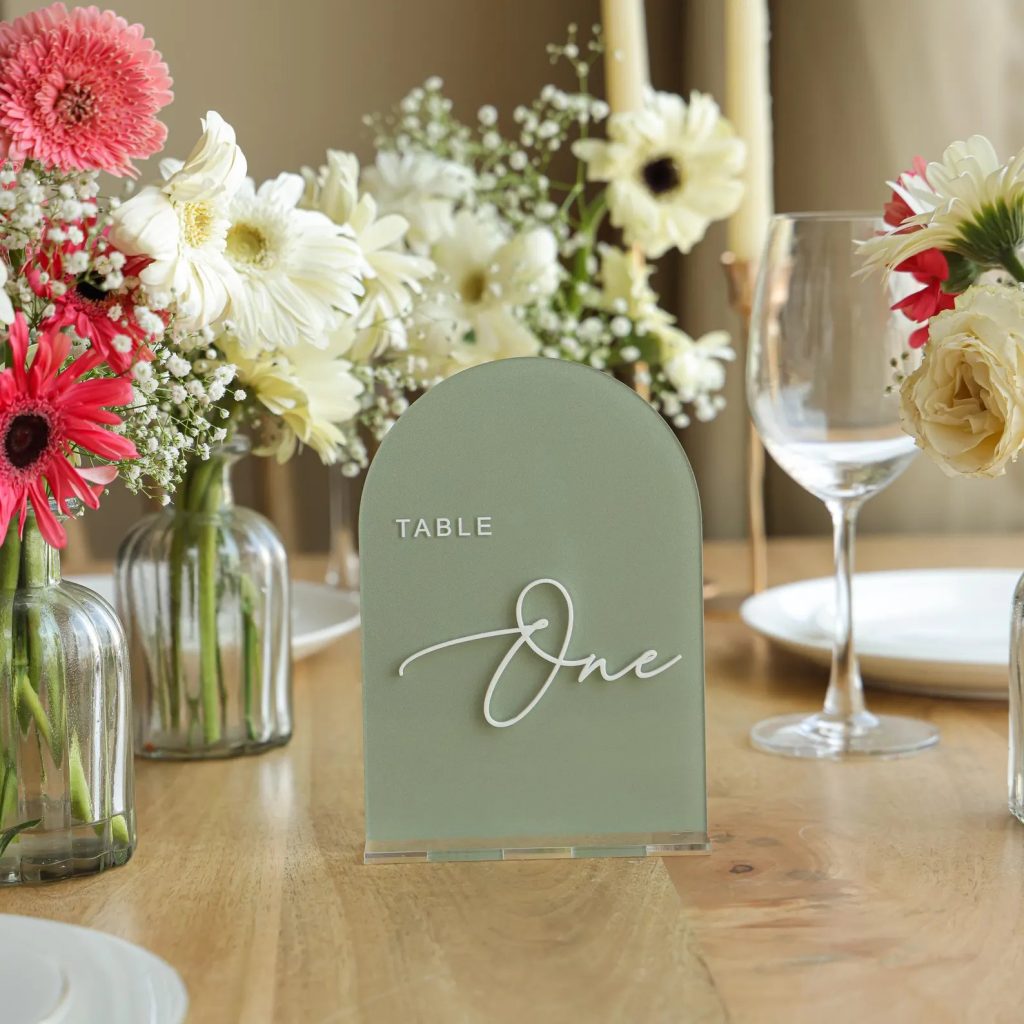 Wedding Table Number