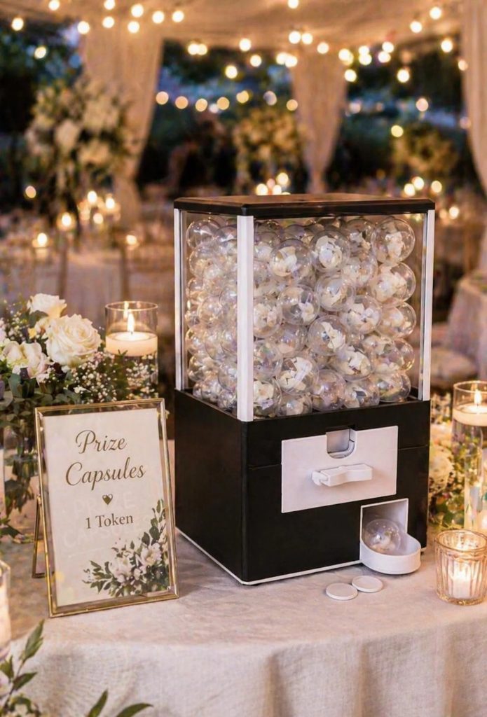 Capsule Machine Wedding Activity Station
