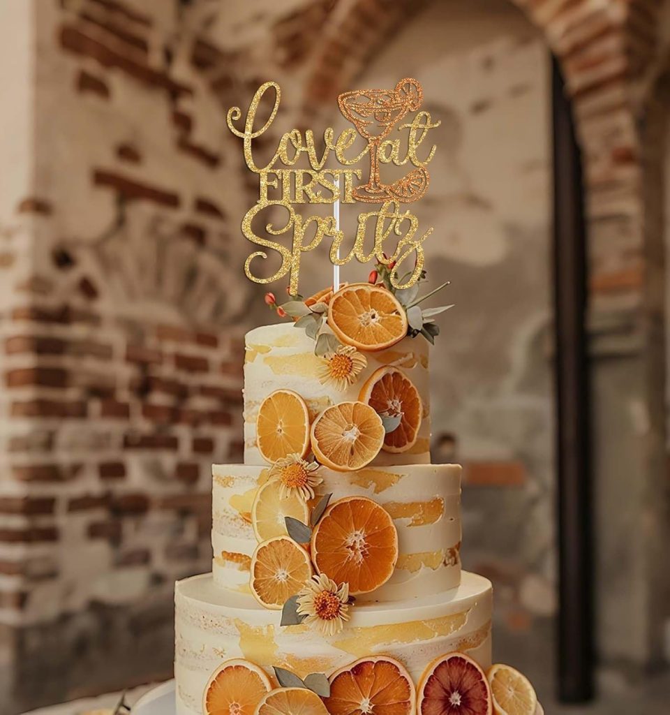 Love At First Spritz Cake Topper