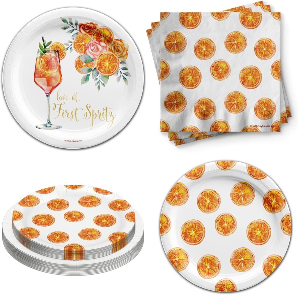 Love At First Spritz Disposable Party Tableware