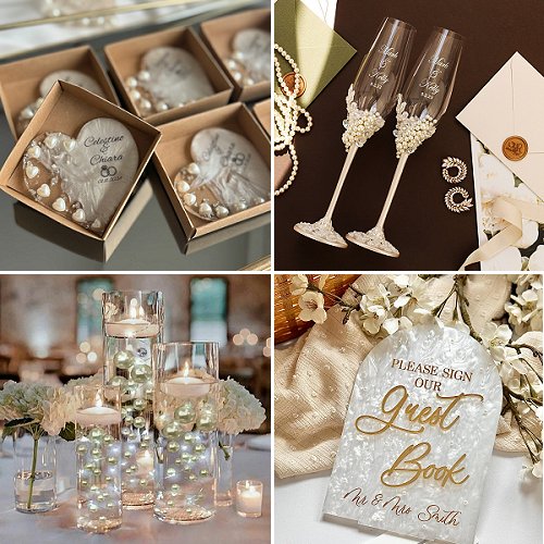 Pearlcore Wedding Decor Trends