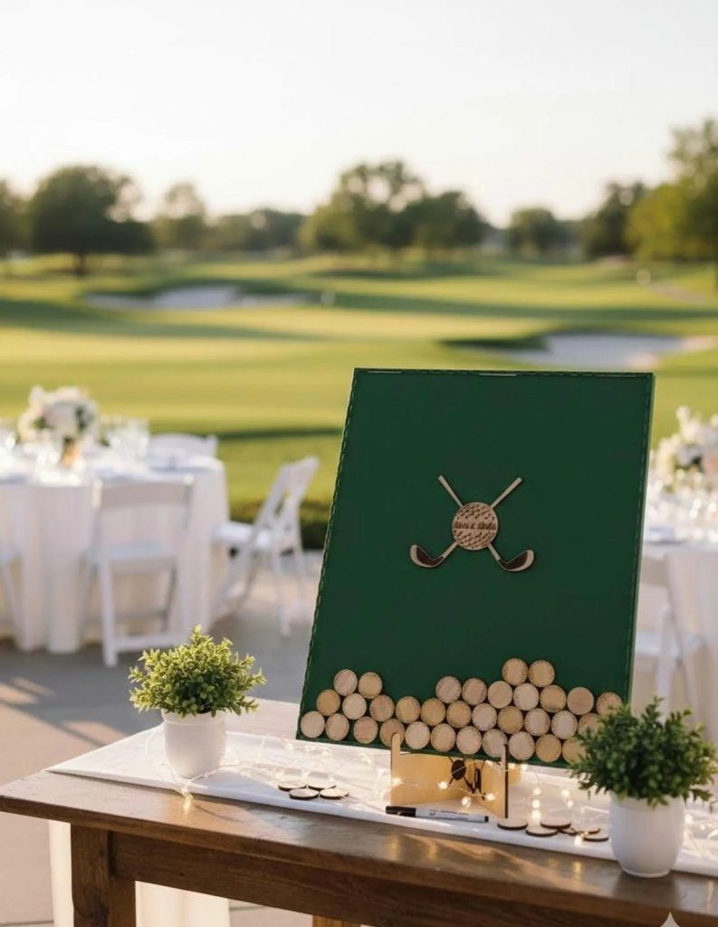 Golf Wedding Guest Book Alternative