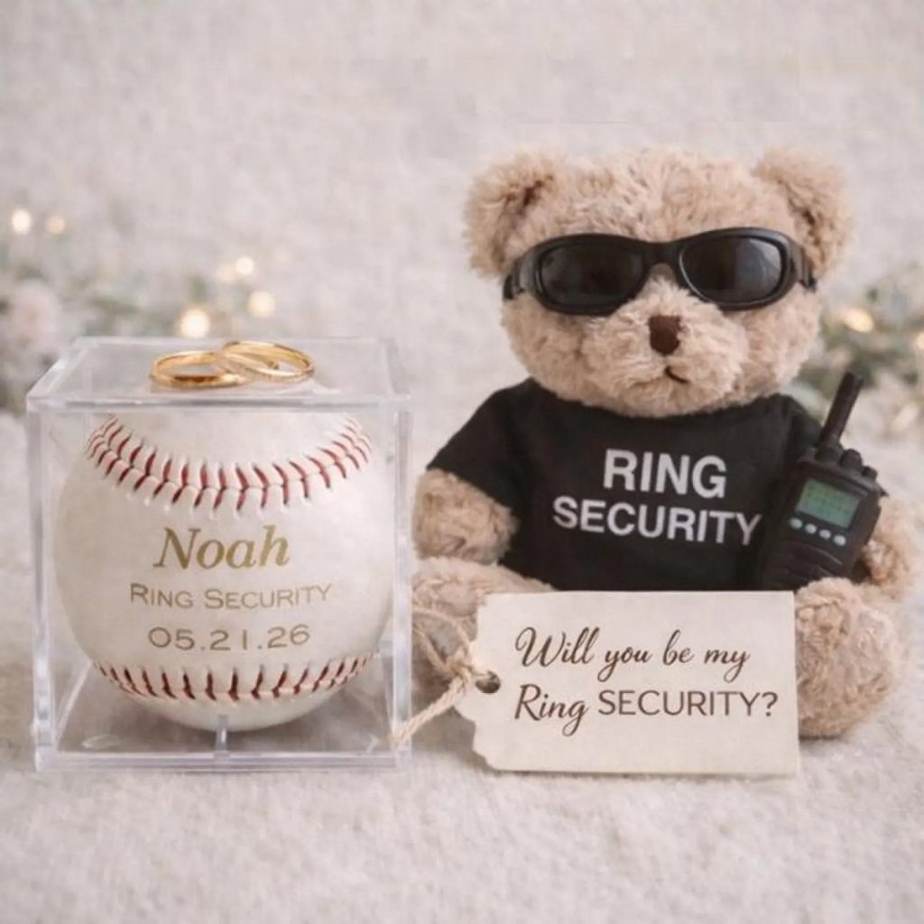 Personalized Baseball Ring Bearer Gift