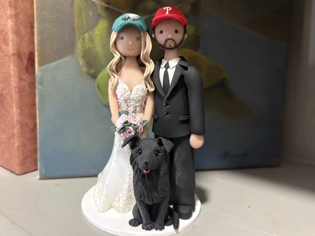 Sport Themed Wedding Cake Topper