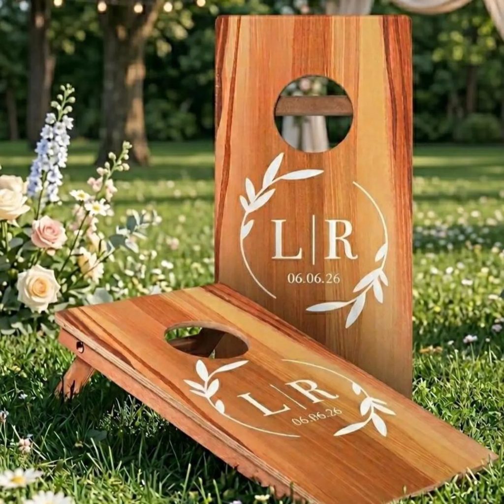 Cornhole Custom  Wedding Decals
