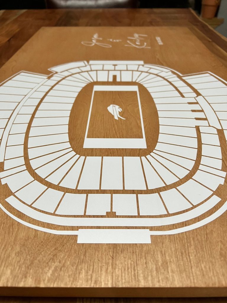 Custom Stadium Wedding Guest Book