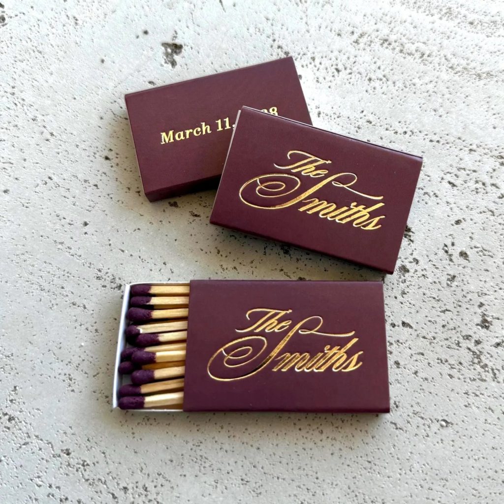 Custom Wedding Matchboxes